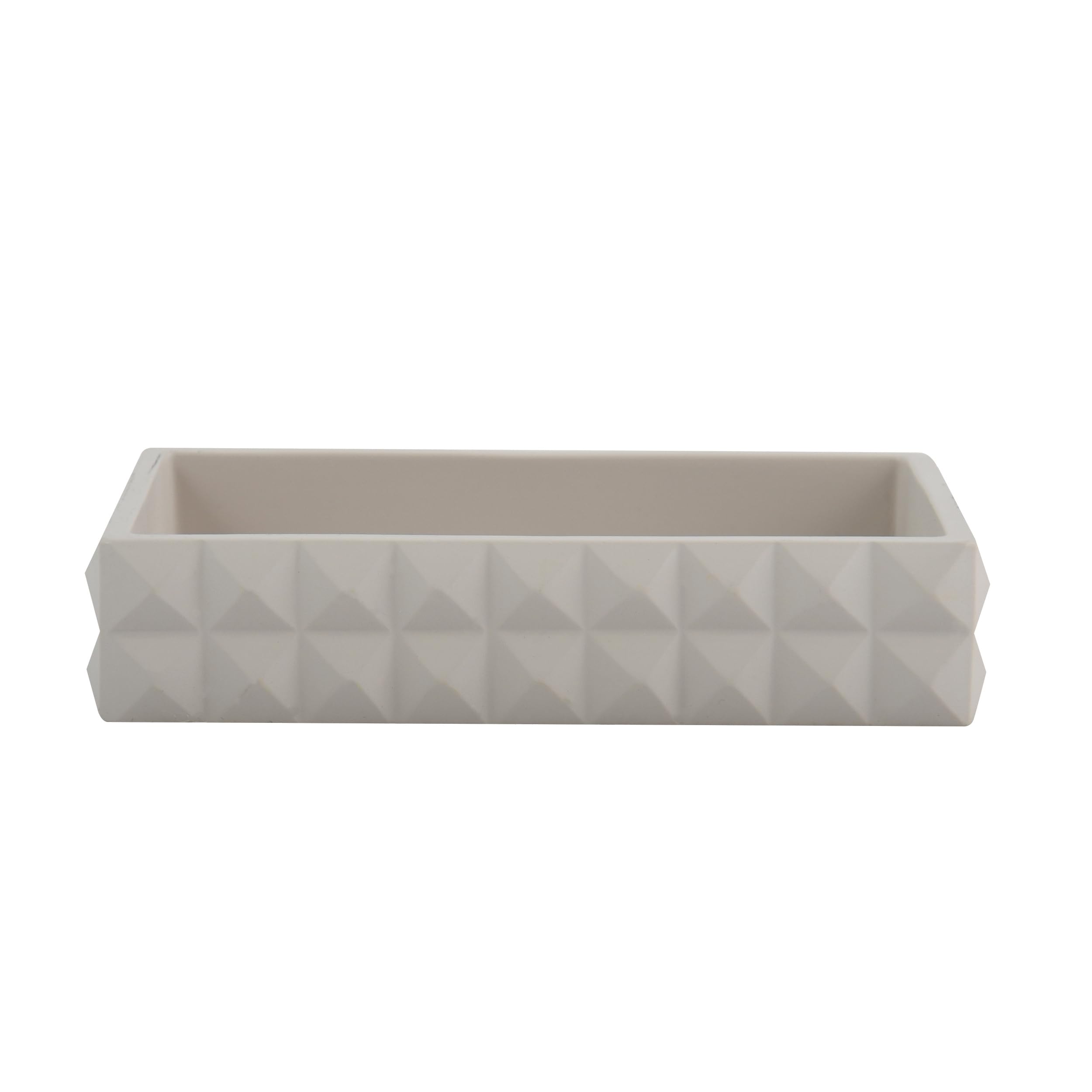 MSV Soap dish Kubik of polyresin beige