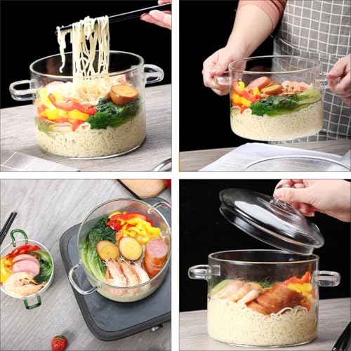 Soupière en verre résistant micro-ondes 1350 ml pour conserver et réchauffer - 6