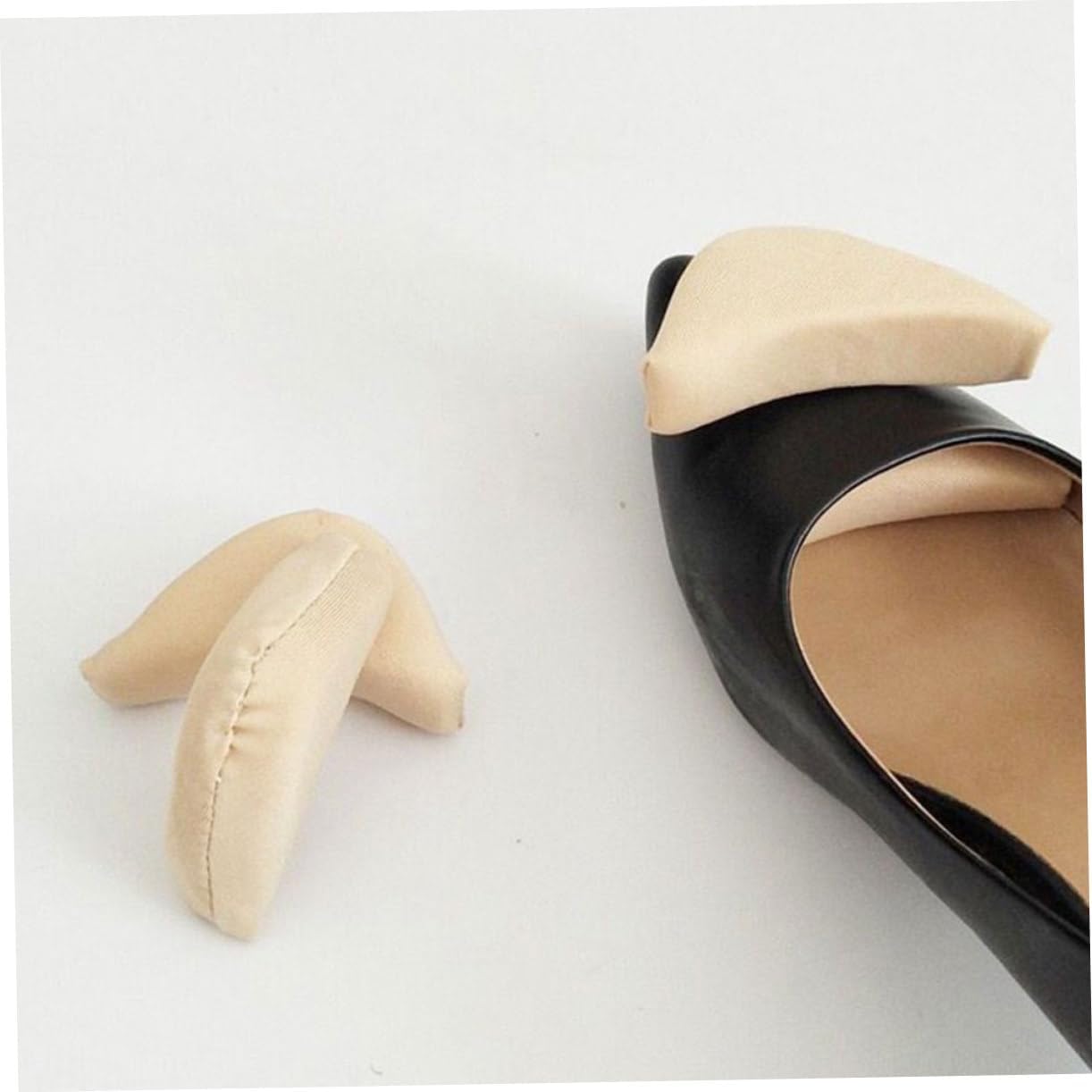 24pairs High Heel Inserts Soft Sponge Toe Filler Cushions for Comfortable Fit High Heels Flats Sneakers Boots for Shoes That are Too Nude Colors