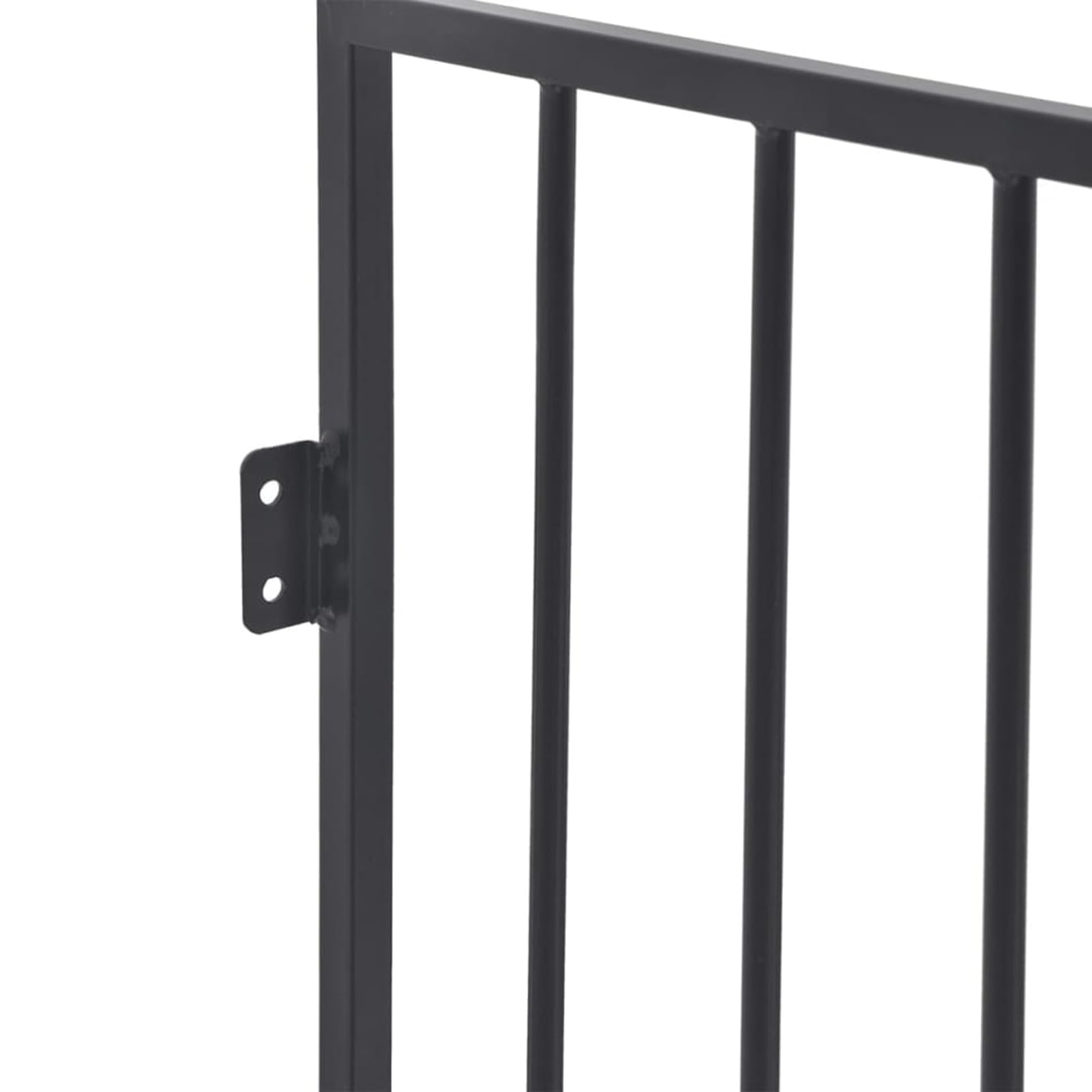 Homgoday Kaminschutzgitter für Tiere Stahl schwarz Haustierzaun Model242684