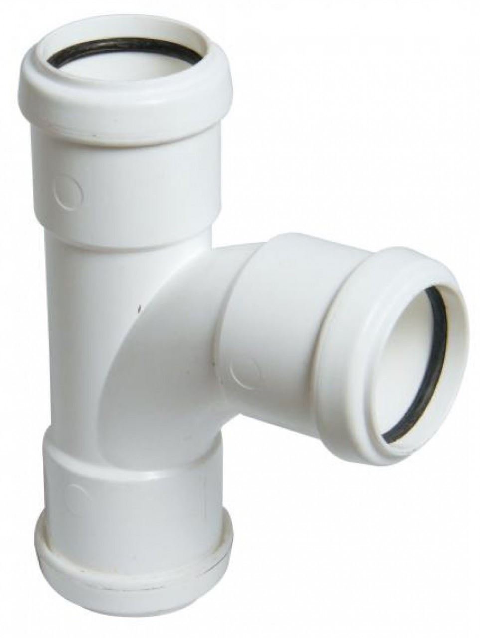 FloPlast Push-Fit Waste Equal Tee 40mm White | Home Standard