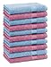 Produktbild Betz 10 Stück Seiftücher Premium 100% Baumwolle Seiflappen Set 30x30 cm Farbe hellblau und Altrosa
