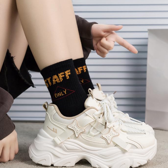 Chunky Pink Platform Sneakers for Women Y2K Style Breathable Mesh Thick Sole Running Shoes Casual Tennis Footwear3