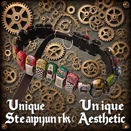Steampunk Car Belt Buckle - Vintage Gear Design, Toy Car Belt Y2K, Trendy Colorful Buckle Waist Belt, Diy Belt Car2