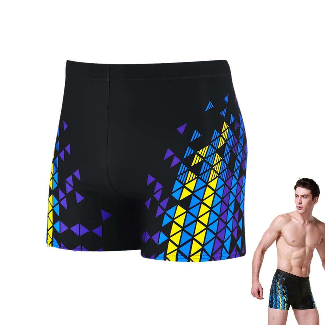 UEAVOID Bañadores de Hombre, Traje de Baño de Secado Rápido, Pantalones Cortos Elásticos para Natación