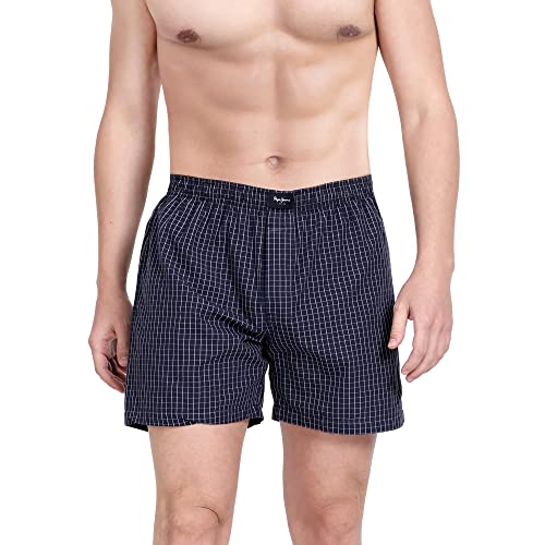 Image of Pepe Jeans Men's Cotton Boxer Shorts Relaxed Fit Striped Boxers (Pack of 2)