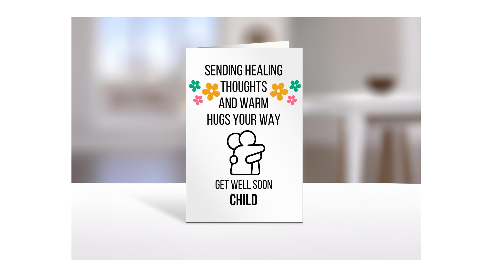 Get Well Soon A5 Card, Men or Women, Him or Her, (For Child A5-04_13) โ image 1