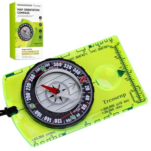 Orienteering Compass, Hiking Survival Compas, Compasses Kids for Magnetic Camping Backpacking, Compas Small Mini Stuff