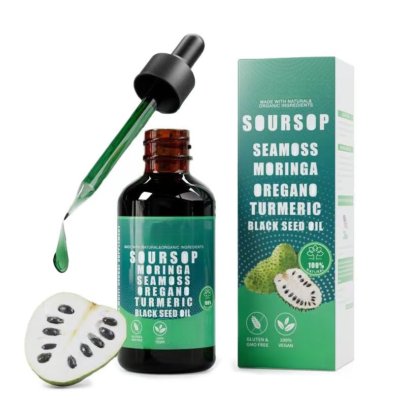 Guanábana Pura| Extractos de hierbas para mejorar la salud general | Vegano, sin OGM