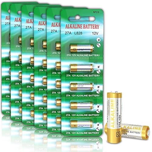 Pilas alcalinas de 27 A, 12 V, A27S, MN27, L828, A27, 12 V, 30 Unidades