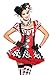 Produktbild Leg Avenue 8392903011 Harlequin Clown Damen Kostüm, Schwarz/Rot, L