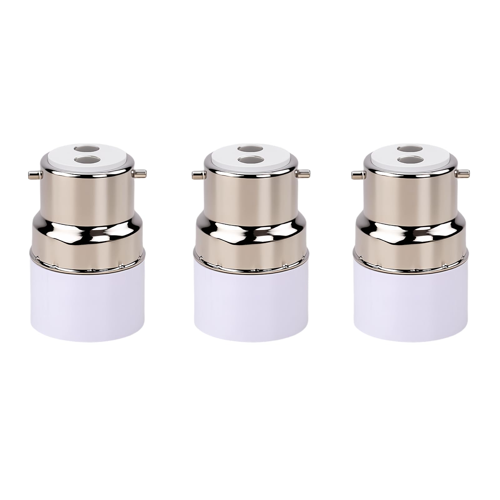 3 PCS B22 to E14 Socket Converter, Light Bulb Adapter, Bayonet to Small Screw Converter, BC to SES Converter, Heat Resistant