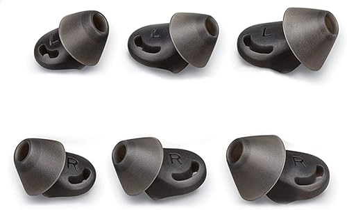 3 pares Voyager 6200 UC - Kit de repuesto para auriculares Plantronics Backbeat Go 410, color negro