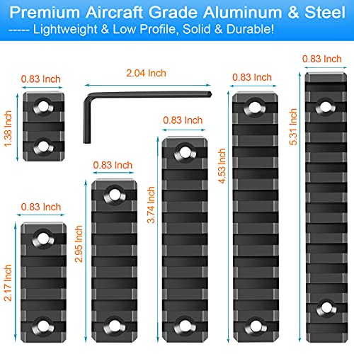 Fangoss GETIEN-Y-0307-326 Aluminum Single Picatinny Rails Set 3 5 7 9 11 13 Slot thumb #2