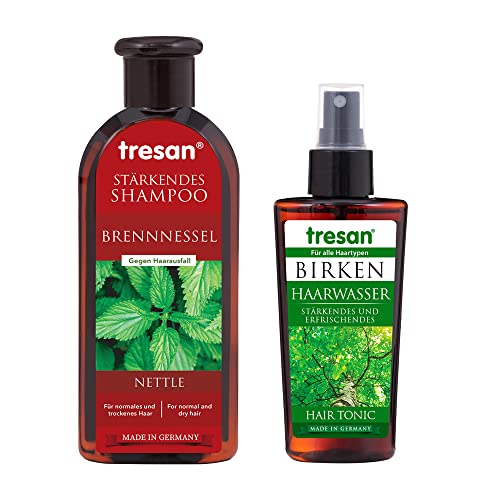 Tresan Brennnessel Stärkendes Shampoo für normales und trockenes Haar - tägliche Hydratisierung, Entgiftung, Anti-Haar-Verlust-Shampoo, keine Parabene und Gluten (Shampoo&HaarTonikum) Cover