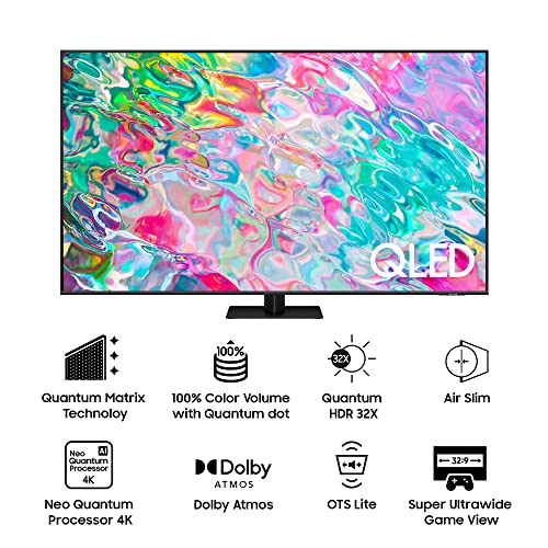 Image of Samsung 163 cm (65 inches) 4K Ultra HD Smart QLED TV QA65Q70BAKLXL (Titan Gray)