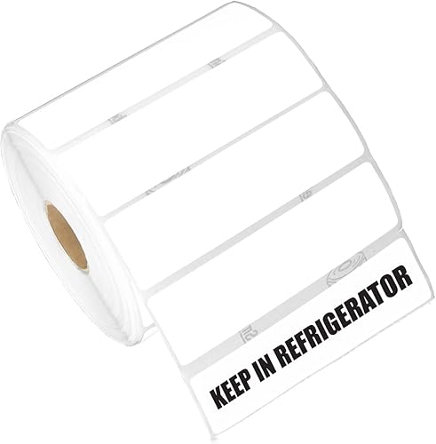 Etiqueta térmica directa de 3.5 x 1 pulgadas, compatible con impresoras de etiquetas rollo e impresoras de escritorio Zebra, núcleo de 1 pulgada,