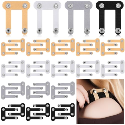 Sintege 40 Pcs Bra Strap Holders for Slipping Bra Strap Retainers Bra Clips to Hide Straps Keep Bra Concealer Straps in Place
