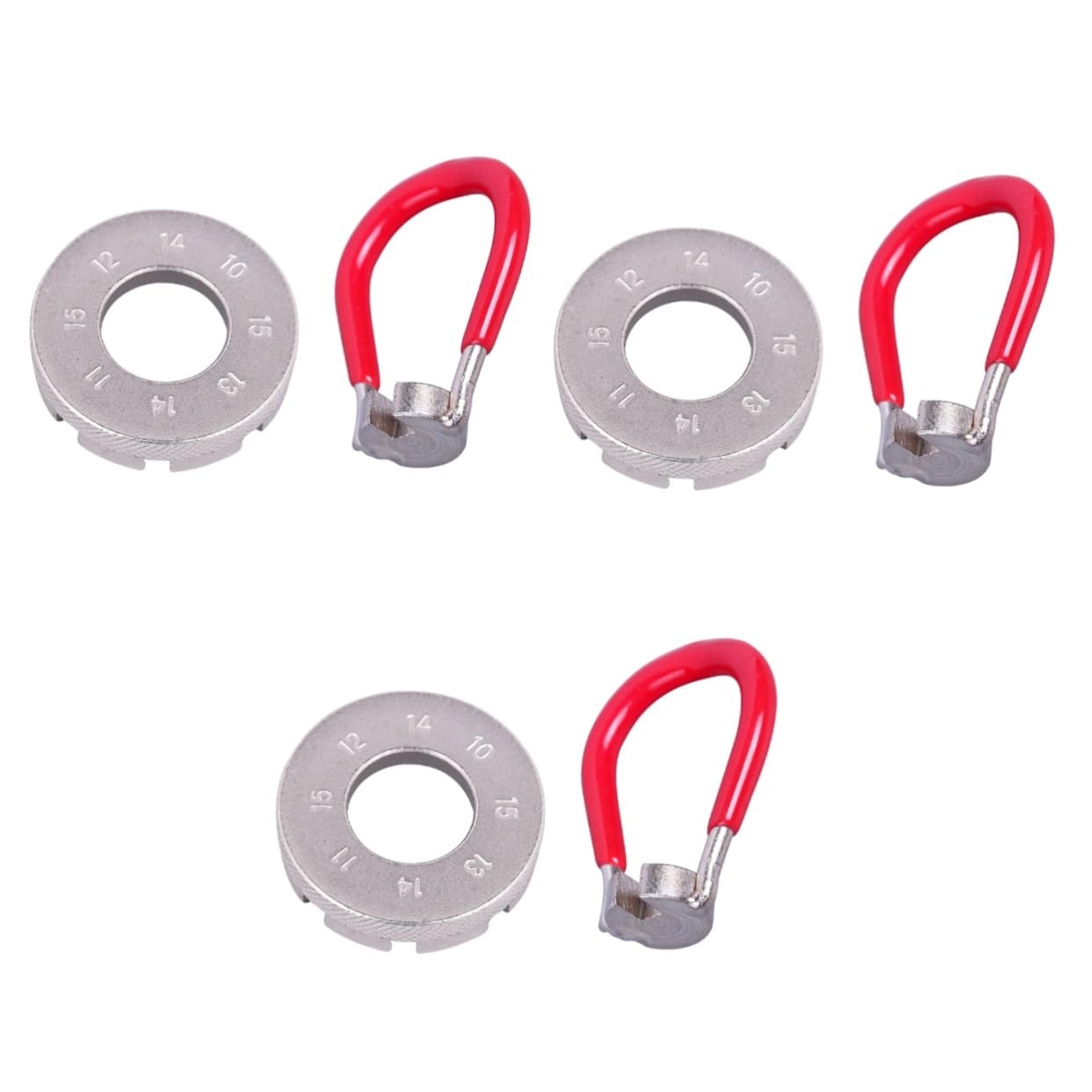 BESPORTBLE 3sets Bike Tool Kit Complete Cycling Repair Tool for Rim Adjustment Metric SAE Sizes Portable Durable Stainless Steel 2pcs*3