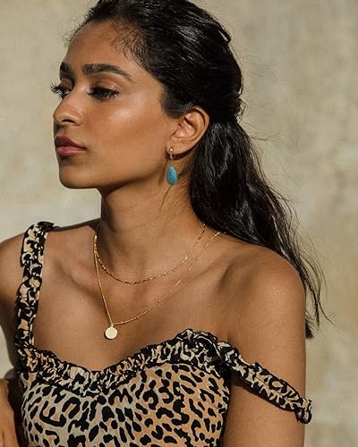 18K Gold Evil Eye Cross Huggie Hoop Earrings Dainty Simple Turquoise Drop Dangle Earrings for Women CZ Cute Earrings3