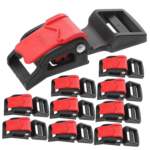 Happyyami 10Pcs Quick Release Chin Strap Buckles Durable Motorcycle Accessories Compatible with Helmet Models Easy Installation Secure Fit for Safety