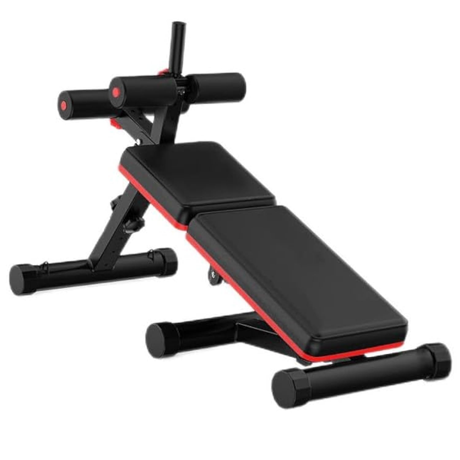 ULTIMAX Foldable Sit-Up Abdominal Back Extension Strength Training Exercise Bench Multi Workout Bench, Adjustable Height And Angle, Suitable Legs, Hands, Whole Body Sport Weight Capacity- 440Lbs