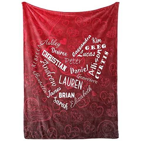 Custom Outpost Personalized Children Names Fleece Blanket: Christmas Blanket, Gifts for Mom, Mom Gifts,Birthday Gifts for Mom, Gifts for Mom Birthday Unique, for Mom, Presents for Mom (6080-sherpa) Cover
