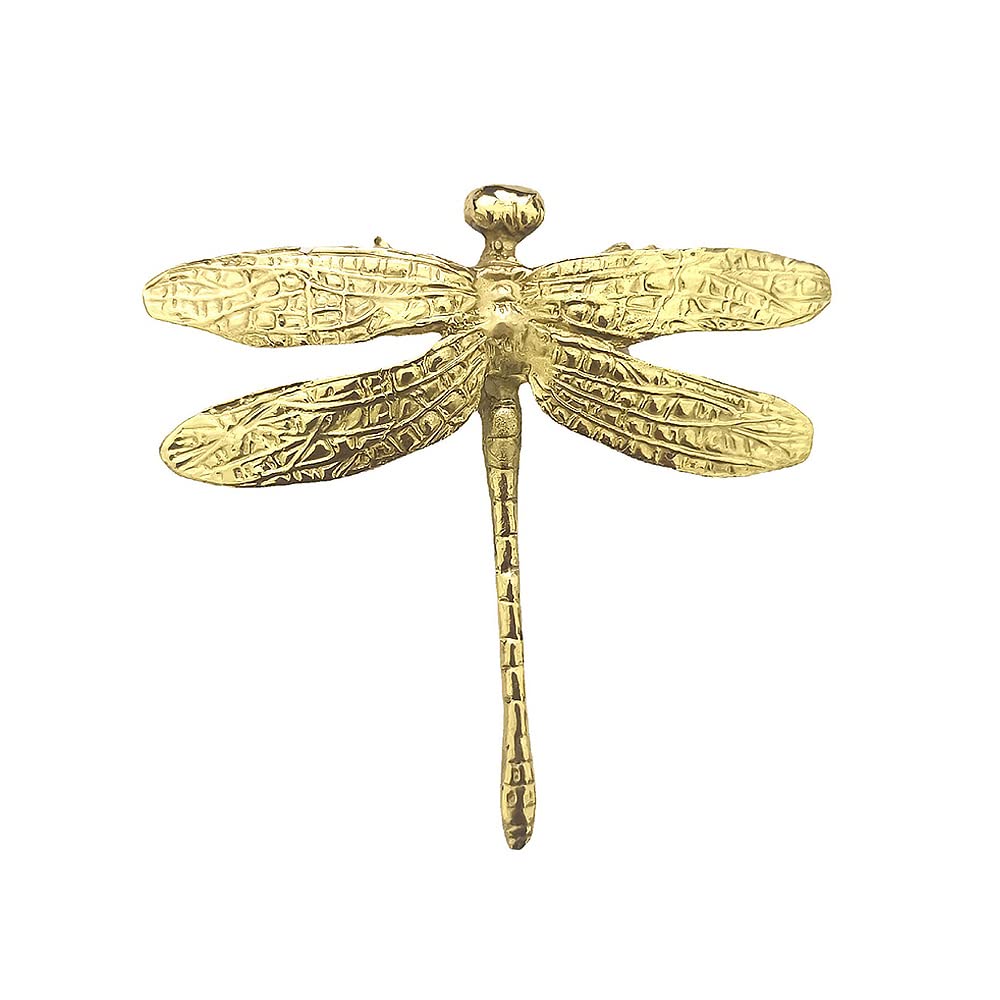 Pomelli creativi per cassetti, pomelli per mobili dal design a forma di libellula, pomelli per cassetti in ottone con vite per armadi, guardaroba, armadietti, comò (4PCS)