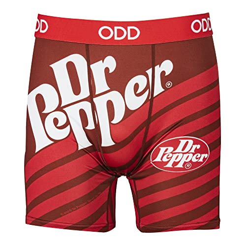 Odd Sox, Fun Boxer Briefs for Men, Crush, Dr. Pepper, 7 Up Soda Bold Logo Prints