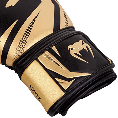 Venum, Challenger 3.0 Boxing Gloves, Unisex Adult, 10 Oz, Black/Gold, Black / Gold - Image 3