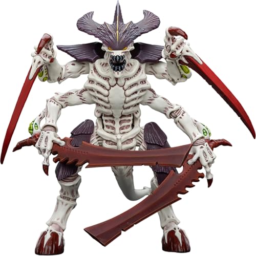 JOYTOY Warhammer 40k Tyranids Hive, Tyranids Hive Fleet Leviathan Tyranid Warrior avec os Figurine d'action 1/18, dédiée à Vous Qui Aimez Collectionner