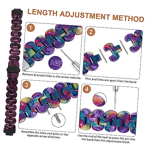 1pc Stylish Resin Wrist Strap for Hr Comfortable and Watch Band Easy Installation for Sports and Daily Wear4