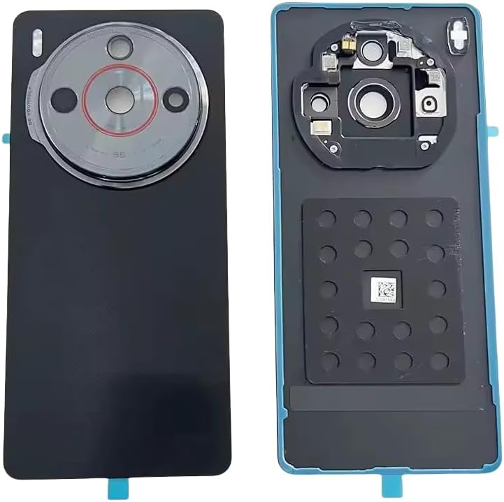 Compatible Rear Glass Back Cover for ZTE Nubia Z60S Pro Model NX733J NX736J – Battery Door Housing Replacement Part (Black)