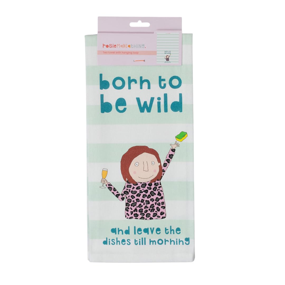 Rosie Made A Thing - Fun Tea Towel (Born to be Wild)