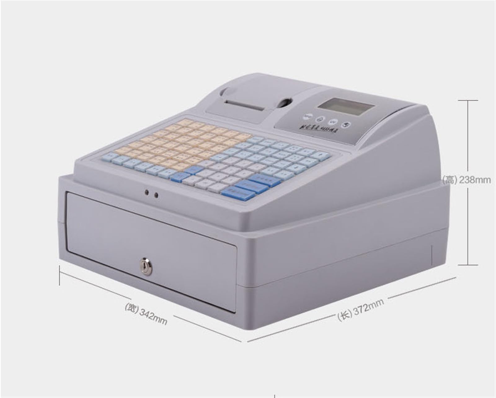 Registratori di cassa elettronici Stampante POS Supermercato multifunzionale Tè al latte Supporta solo l'inglese, Professionale, set di strumenti(With scanner)