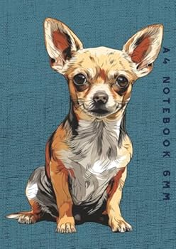 Paperback A4 Notebook 6mm: Chihuahua Dog Lined Exercise Book