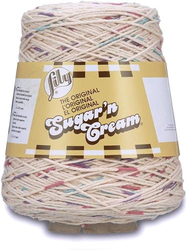 Image of Lily Sugar N Cream Cones Potpourri Yarn - 1 Pack of 14oz /400g - Cotton - #4 Medium - 706 Yards - Knitting /Crochet