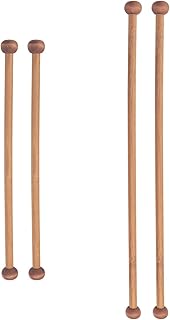 ITROLLE 1 Pack Round Sandalwood Decorative Transfers Hanging Rods Bamboo and Wood Weaving Accessories Tenon Rods for Home Crafts DIY Hooks Banner Rods Closet Shelf Clothes Rails
