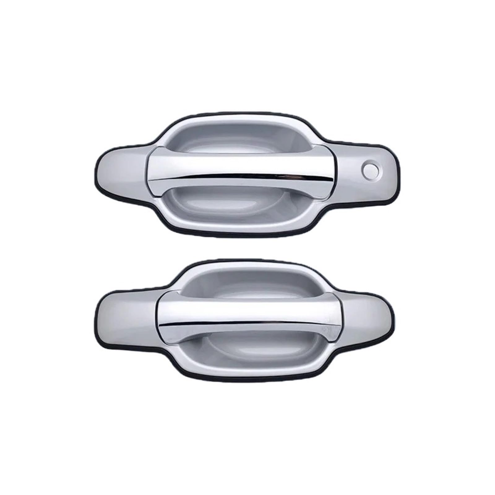 Nokrgqw Plating Silver Left Handle Passenger Outside Handle Door For Isuzu For Dmax 2002-2011 Left Right Front Rear Exterior Door Opening(Plating Silver)