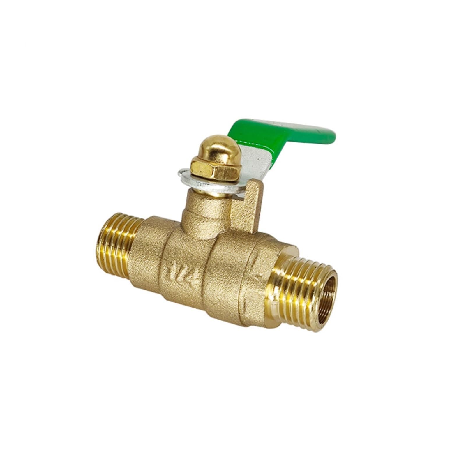 Valvola a sfera di intercettazione bidirezionale in ottone da 1/4“ 3/8” 1/2“ 3/4” femmina-femmina con maniglia(DN10,M-F)