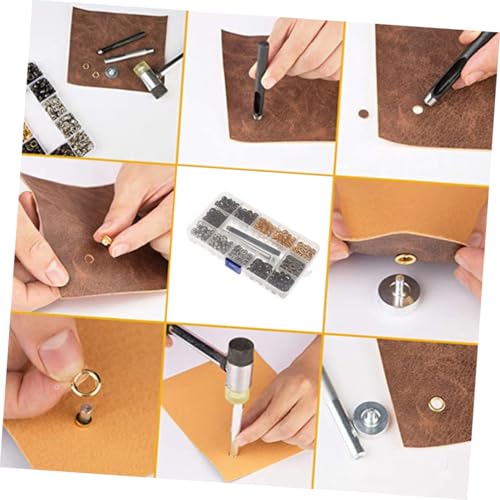 Kit œillets de couture pour sac cuir et outils installation œillets multicolores DIY
