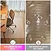 Azadx Office Chair Mat for Hardwood Floor 30 x 48'', Small Chair Mats Clear Easy Glide on Hard Floors, Rolling Chairs Mat Plastic Mats Under Desk Chairs