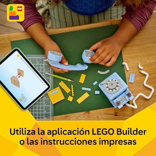 Miniatura 6 de LEGO Creator 3 en 1 Teléfono Retro de Juguete con Dial Giratorio - Se Transforma en Teléfono de los 80 o 2 Móviles de los 2000 - Regalo para Niñas y Niños de 8+ Años - Decoración de Estantería 31174