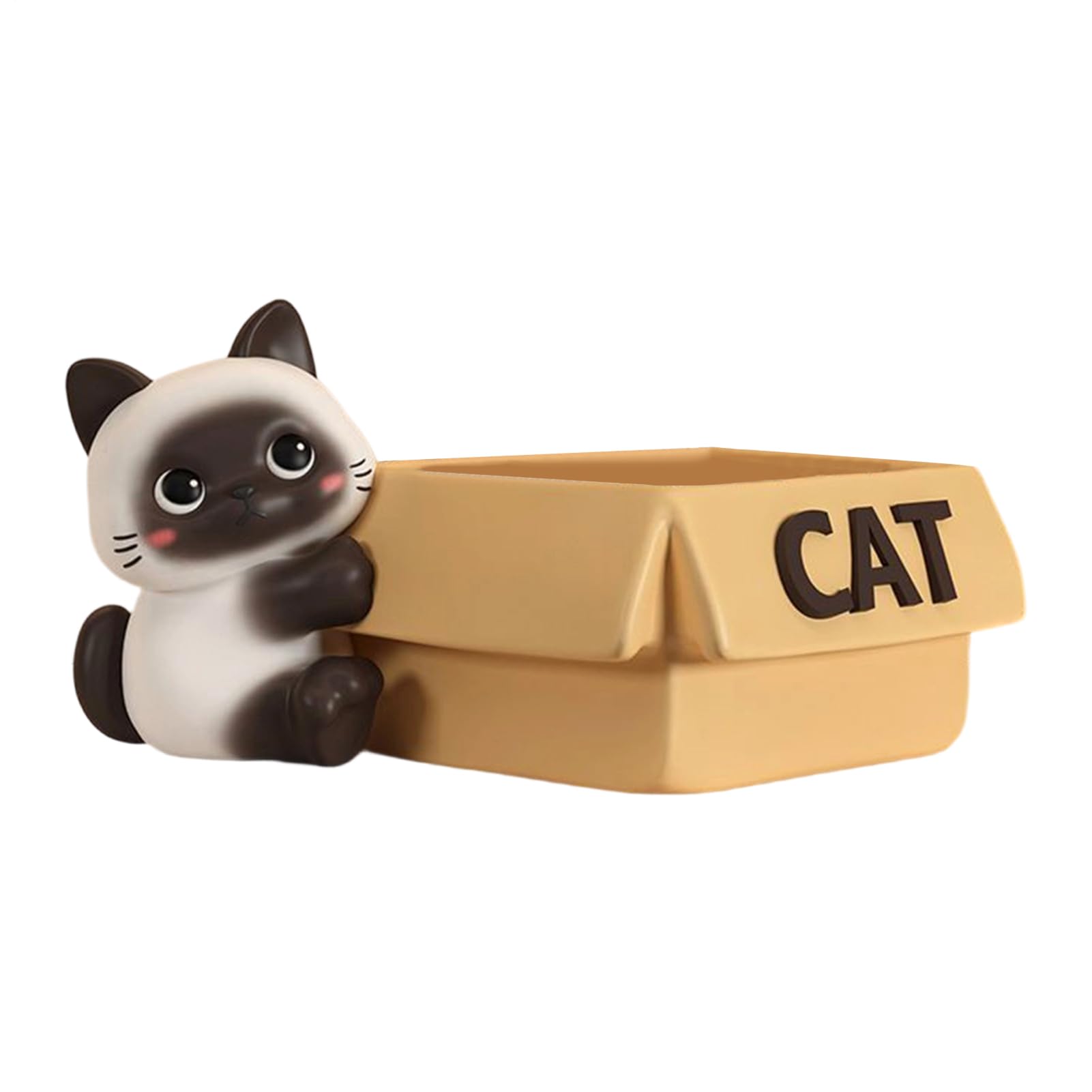 Genérico Cuenco para Llaves en Mesa de y Recibidor | De Gato Con Bandeja Para Guardar | Cuenco De Resina Para Llaves - Para dulces y objetos decorativos en recibidor salón comedor o dormitorio