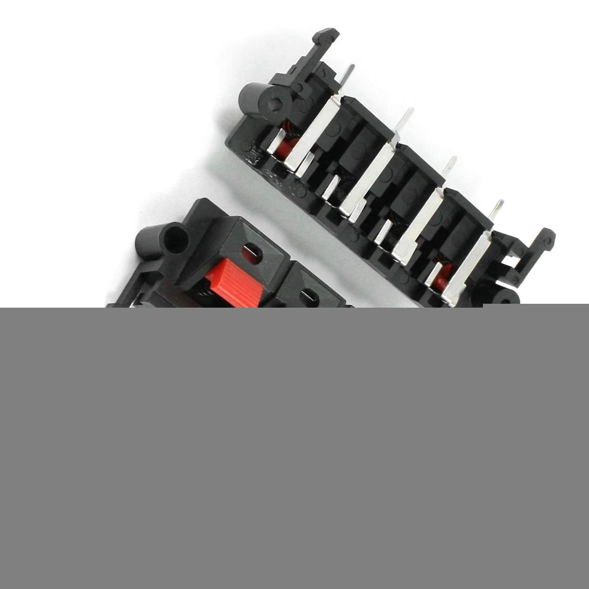 Ressorts De Connexion Pour Haut-parleur 2 Et 4 Bornes - Rouge/noir 64x25 Mm - Neuf De Marque Uxcell