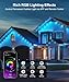Fussion 200ft Permanent Outdoor Lights for House, 2025 Smart RGB LED Outside Lights with APP Remote Control, IP67 Waterproof Eternity Eaves Lighting for Christmas, Halloween, Holiday, Party, Daily