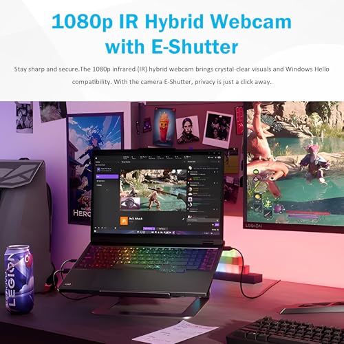 Image of Lenovo Legion 5 Gaming Laptop, 15.3 inch OLED WQXGA 165HZ IPS Display, AMD Ryzen AI 9 465 Laptop Computer, NVIDIA GeForce RTX 5070, 32GB DDR5 1TB SSD, RGB Backlit, Wi-Fi 7, Copilot Key, Windows 11 Pro