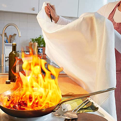Image of Jerify 8 Pack Fire Blanket for Home Emergency Fire Blanket 47 x 47 Inch Kitchen Fire Suppression Blanket Fiberglass Fire Blanket Flame Retardant Protection and Heat Insulation (Red)