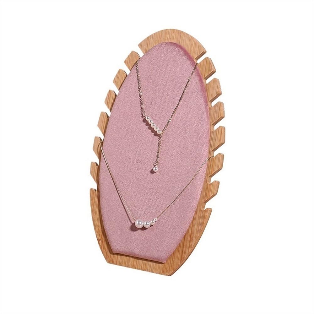 Zeng25liangOu-12 jewellery stand Creative Necklace Display Rack Pendant Display Board Jewelry Jewelry Counter Ornaments Props Large Capacity Jewelry Racks for Display and Storage(Pink)