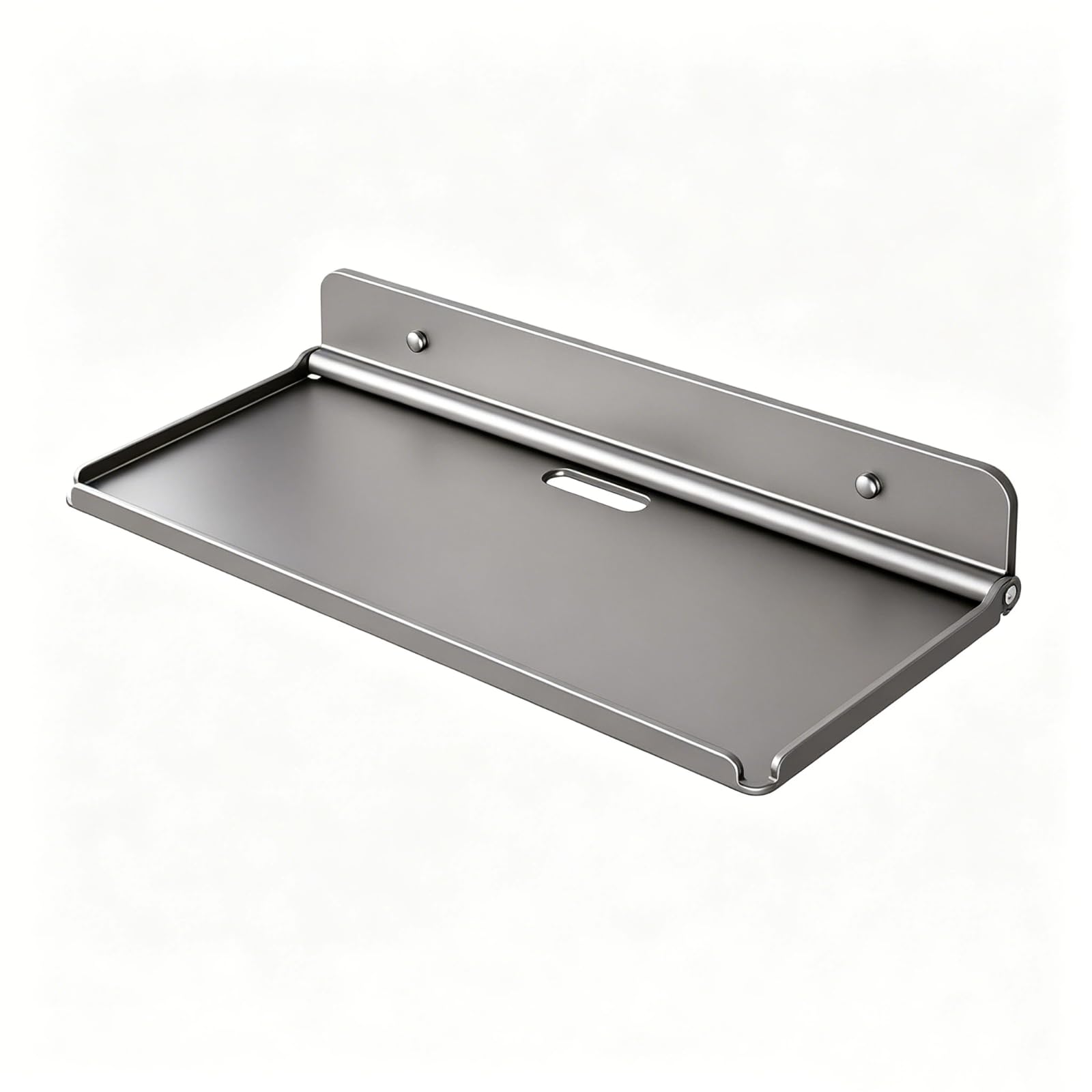 Hzhzzaoou Carbon Steel Folding Wall Shelf Punch-free for Entry Bathroom Living Room